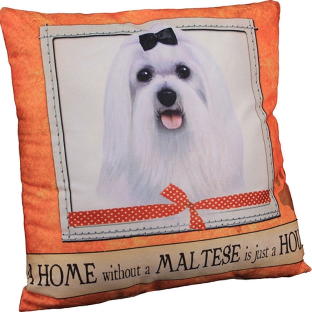 Maltese Dog Lover Pillow a home without a Maltese is just a house
